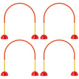 4 Piece Dog Agility Equipment W 4 Adjustable Width Doors, Carry Bag, Easy Assemble & Portable, Orange 4 Piece Dog Agility Equipment W 4 Adjustable Width Doors, Carry Bag, Easy Assemble & Portable, Orange